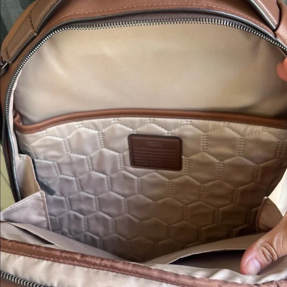 Tumi Chestnut Brown Leather Backpack for Men - Picture 3 of 12